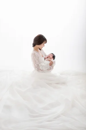 ママだけのマタニティ＆ママとニューボーンフォト Special Planの写真撮影