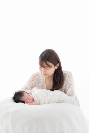 ママだけのマタニティ＆ママとニューボーンフォト Special Planの写真撮影